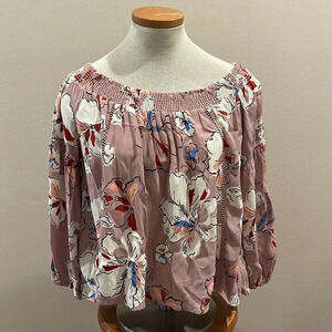 ASTR - Off The Shoulder - Floral Lightweight Blouse - Size Small - Gently Used!!